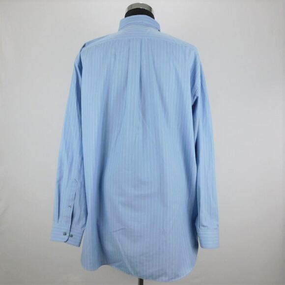 Stafford Cotton Polyester Long Sleeve Button Shirt Mens 18.5 38/39 Big - Picture 3 of 5